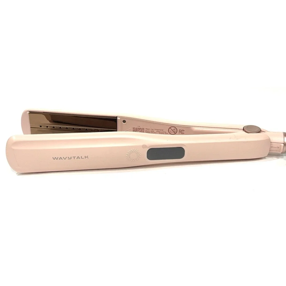 Wavytalk Steam Sesh Hair Straightener S228 Pink Open Box Complete Set